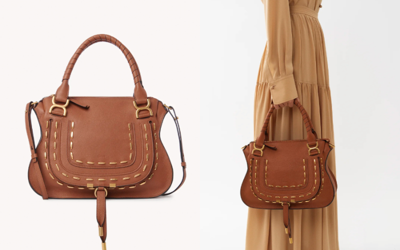 Marcie leather handbag in grained calfskin with studs $21,700 母親節禮物2023｜精品名牌：Miu MiuMiu Miu 設計一